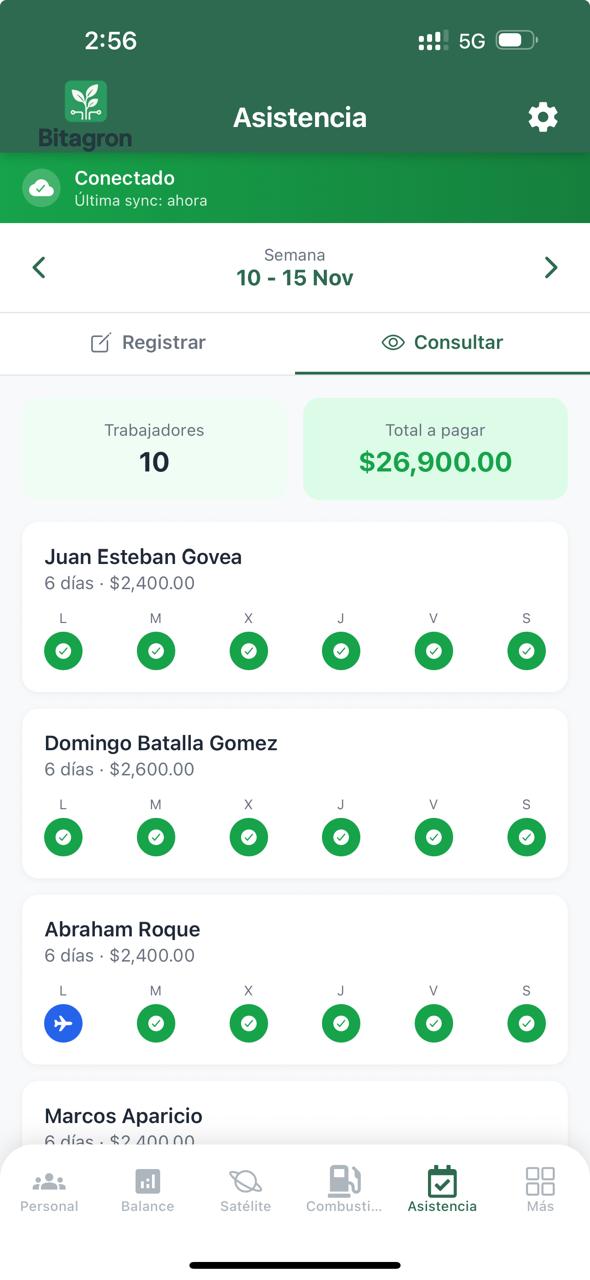 Consulta asistencia